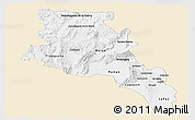 Classic Style Panoramic Map of Catamarca, single color outside