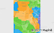 Political Shades Simple Map of Catamarca
