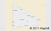 Classic Style 3D Map of 12 de Octubre, single color outside