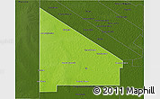 Physical 3D Map of 12 de Octubre, darken