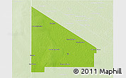 Physical 3D Map of 12 de Octubre, lighten
