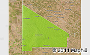 Physical 3D Map of 12 de Octubre, satellite outside