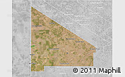 Satellite 3D Map of 12 de Octubre, lighten, desaturated