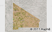 Satellite 3D Map of 12 de Octubre, lighten, semi-desaturated