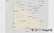 Shaded Relief 3D Map of 12 de Octubre, desaturated