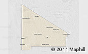 Shaded Relief 3D Map of 12 de Octubre, lighten, desaturated
