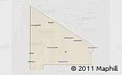 Shaded Relief 3D Map of 12 de Octubre, lighten, semi-desaturated