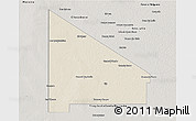 Shaded Relief 3D Map of 12 de Octubre, semi-desaturated