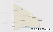Shaded Relief 3D Map of 12 de Octubre, single color outside