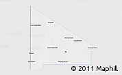 Silver Style 3D Map of 12 de Octubre, single color outside