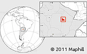 Blank Location Map of 12 de Octubre, highlighted country