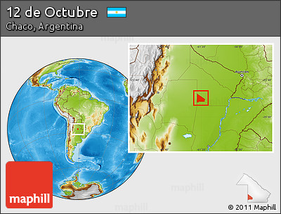 Physical Location Map of 12 De Octubre