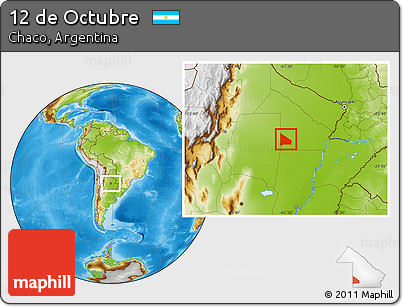 Physical Location Map of 12 De Octubre