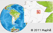 Physical Location Map of 12 de Octubre, highlighted country