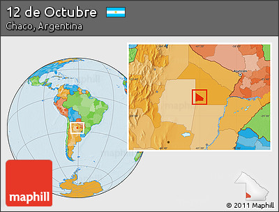 Political Location Map of 12 De Octubre