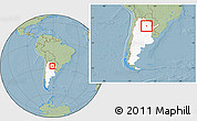 Savanna Style Location Map of 12 de Octubre, highlighted country, within the entire country, hill shading