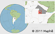 Savanna Style Location Map of 12 de Octubre, highlighted country, highlighted parent region