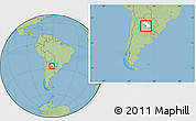 Savanna Style Location Map of 12 de Octubre, highlighted parent region, within the entire country