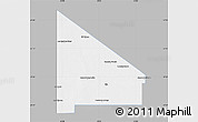 Gray Map of 12 de Octubre, single color outside