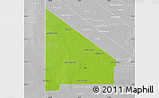 Physical Map of 12 de Octubre, lighten, desaturated