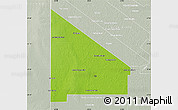 Physical Map of 12 de Octubre, lighten, semi-desaturated