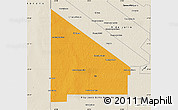 Political Map of 12 de Octubre, shaded relief outside