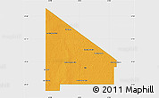 Political Map of 12 de Octubre, single color outside