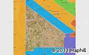 Satellite Map of 12 de Octubre, political outside