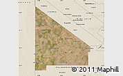 Satellite Map of 12 de Octubre, shaded relief outside