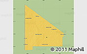 Savanna Style Map of 12 de Octubre, single color outside