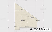 Shaded Relief Map of 12 de Octubre, cropped outside