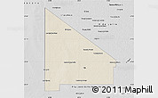 Shaded Relief Map of 12 de Octubre, desaturated