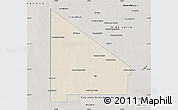 Shaded Relief Map of 12 de Octubre, semi-desaturated