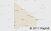 Shaded Relief Map of 12 de Octubre, single color outside