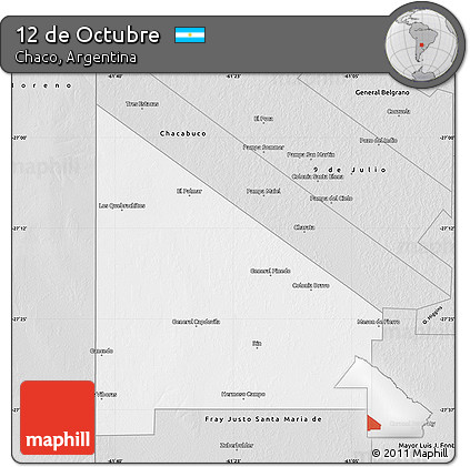 Silver Style Map of 12 De Octubre