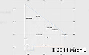 Silver Style Map of 12 de Octubre, single color outside