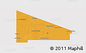 Political Panoramic Map of 12 de Octubre, cropped outside