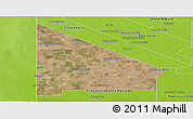 Satellite Panoramic Map of 12 de Octubre, physical outside