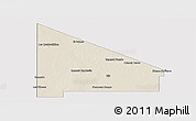 Shaded Relief Panoramic Map of 12 de Octubre, cropped outside
