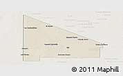 Shaded Relief Panoramic Map of 12 de Octubre, lighten