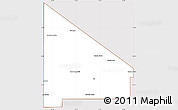 Classic Style Simple Map of 12 de Octubre, cropped outside