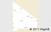 Classic Style Simple Map of 12 de Octubre, single color outside