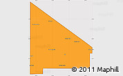 Political Simple Map of 12 de Octubre, cropped outside