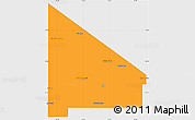 Political Simple Map of 12 de Octubre, single color outside