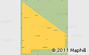 Savanna Style Simple Map of 12 de Octubre, single color outside