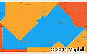 Political Simple Map of Libertad