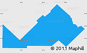 Political Simple Map of Libertad, single color outside