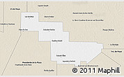 Classic Style 3D Map of Sargento Cabral
