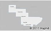 Gray 3D Map of Sargento Cabral, single color outside