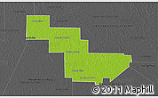 Physical 3D Map of Sargento Cabral, darken, desaturated